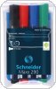 Zestaw markerów do tablic SCHNEIDER Maxx 290, 2-3 mm, 4 szt., miks kolorów, SR129094