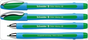 Długopis SCHNEIDER Slider Memo, XB, zielony, SR150204
