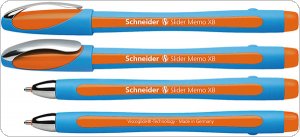 Długopis SCHNEIDER Slider Memo, XB, pomarańczowy, SR150206