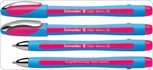 Długopis SCHNEIDER Slider Memo, XB, różowy, SR150209