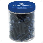 Naboje do piór SCHNEIDER, plastikowy słoik, 100 szt., niebieski, SR6803