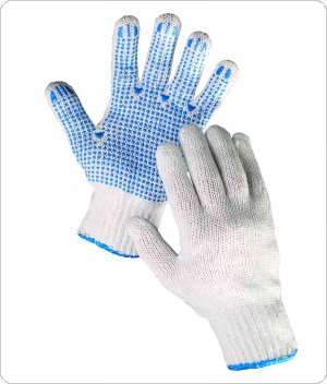 Rękawice Plover, montażowe, rozm. 10, biało-niebieskie, V0106000399100