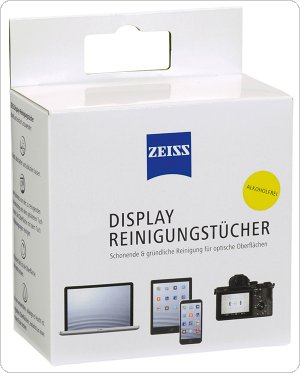 Chusteczki do czyszczenia ekranów, tabletów i laptopów ZEISS, 10 szt., białe, ZS581999