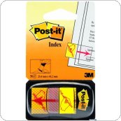 Zakładki indeksujące POST-IT z nadrukiem ręka + ołówek (680-31), PP, 25,4x43,2mm 50 kartek