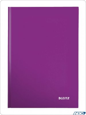 Zeszyt LEITZ WOW A4 80 kartek, okładka twarda fioletowy 46261162