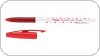 Długopis w gwiazdki SUPERFINE z supercienką końcówką, 0,5mm czerwony TO-059 Toma