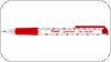Długopis AUTOMAT SUPERFINE z supercienką końcówką, 0,5mm czerwony TO-069 Toma