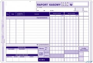 411-3 Raport Kasowy A5, 80 kartek, MICHALCZYK i PROKOP