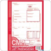 800-3N CMR numerowany międzynarodowy list przewozowy A4, 80 kartek (1 + 5), MICHALCZYK i PROKOP