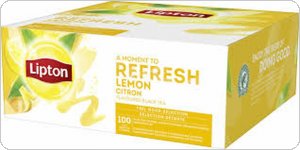 Herbata LIPTON CLASSIC LEMON czarna, 100 kopert