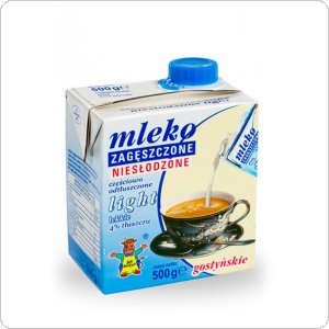 Mleko GOSTYŃ 4% zagęszczone niesłodzone LIGHT 200g
