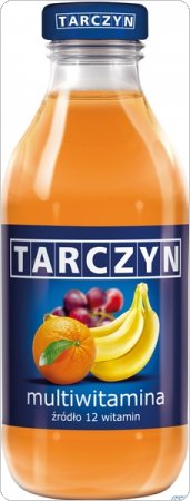 TARCZYN napój MULTIWITAMINA owoce pomarańczowe 300ml butelka szkło (15szt)