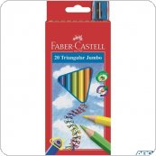 Kredki trójkątne FABER-CASTELL Junior Grip 20 kolorów 116520 FC
