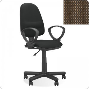 Krzesło obrotowe PERFEKT GTP PROFIL brązowo-beżowe