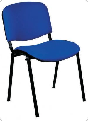 Krzesło konferencyjne ISO niebiesko-czarne + black