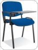 Krzesło konferencyjne ISO T z pulpitem niebiesko-czarne + black