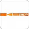 Marker akrylowy, fibrowa końcówka ścięta 2-5mm, pomarańczowy metalic TO-402 Toma