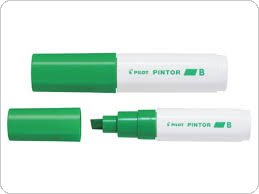 Marker PINTOR B (ścięta końcówka, 8,0mm) jasny zielony PISW-PT-B-LG PILOT