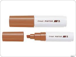 Marker PINTOR B (ścięta końcówka, 8,0mm) brązowy PISW-PT-B-BN PILOT