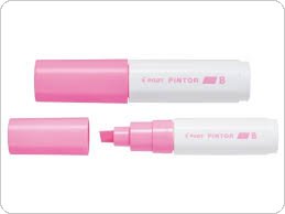 Marker PINTOR B (ścięta końcówka, 8,0mm) różowy PISW-PT-B-P PILOT
