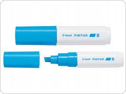 Marker PINTOR B (ścięta końcówka, 8,0mm) jasny niebieski PISW-PT-B-LB PILOT
