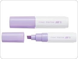 Marker PINTOR B (ścięta końcówka, 8,0mm) pastelowy fioletowy PISW-PT-B-PV PILOT