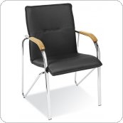 Krzesło Samba Chrome czarne, drewno wenge NowyStyl