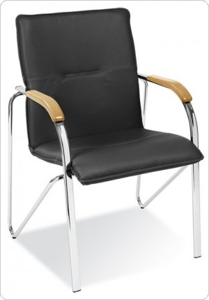 Krzesło Samba Chrome czarne, drewno wenge NowyStyl