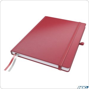 Notatnik LEITZ Complete A4 80 kartek, czerwony w kratkę 44710025