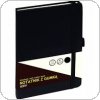 Notatnik GRAND z gumką A5 / 80 kartek, 80g / kratka, okładka czarna, 150-1381