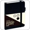 Notatnik GRAND z gumką A6 / 80 kartek, 80g / linia, okładka czarna, 150-1425