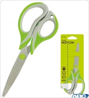 Nożyczki GR-5825, szaro/zielony, 21 cm GRAND 130-1825