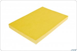 Karton DELTA skóropodobny żółty A4m DOTTS opakowanie 100 szt.