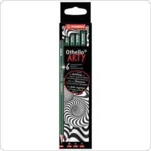 Ołówek STABILO OTHELLO ARTY Soft 6szt. (2x2B, 2x3B, 2x4B) 282/6-21-1-20
