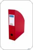 Pojemnik na czasopismam DOTTS A4 7cm czerwony PCV (SD-35-07) Pojemniki pionowe na dokumenty