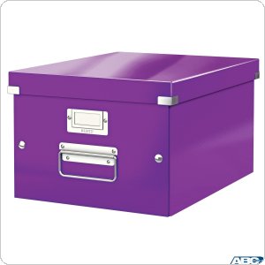 Pudełko LEITZ Click & Store A4 fioletowe 60440062