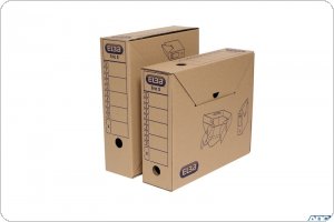 Karton archiwizacyjny TRIC S szerokość 9,5cm (345 x 95 x 290mm) brązowy ELBA 100552625
