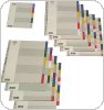 Przekładki OXFORD z kolorowego PP, A4 MAXI, 5 kart 100209052