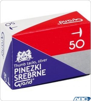 Pinezki srebrne S50 (10 paczek) GRAND 110-1378