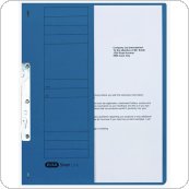 Skoroszyt kartonowy ELBA 1 / 2 A4, hakowy, niebieski, 100551890