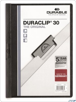 Skoroszyt DURABLE DURACLIP Original do 30 kartek czarny 2200-01