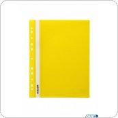 Skoroszyt wpinany PPm DOTTS (20szt) żółty wzmocniony polipropylen
