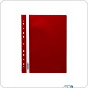 Skoroszyt wpinany PPm DOTTS (20szt) czerwony wzmocniony polipropyle