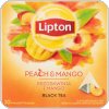 Herbata Lipton Peach Mango Tea piramidka 20 torebek Herbaty ziołowe i owocowe