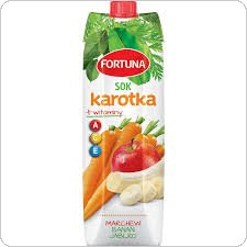 Sok Fortuna Karotka Marchewka Jabłko Banan 1L