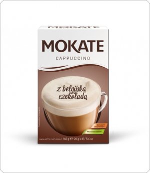 Kawa MOKATE Cappuccino BELGIJSKA CZEKOLADA (8 saszetek) 160g