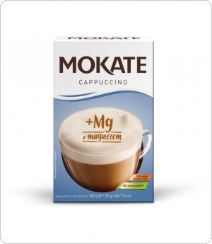 Kawa MOKATE Cappuccino z MAGNEZEM (8 saszetek) 160g