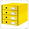 Pojemnik z 4 szufladami Leitz C&S, żółty 60490016