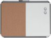 Mała tabliczka CombiBoard 585x430mm, tablica suchościeralna biała i korkowa (pół na pół) Nobo 1903784