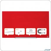 Szklana tablica Nobo Impression Pro 1000x560mm, czerwona